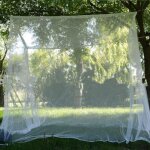 Moustiquaire d'ext�rieur blanche 180 x 200 x 200 cm, id�ale pour les voyages et une utilisation int�rieure ...