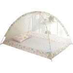 Moustiquaire pliable pour bb, sans installation, 90 x 120 cm, portable, jaune