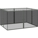 Moustiquaires pour tonnelle de jardin barnum pavillon - outsunny - 3 x 4 m - lot de 4 moustiquaires zipp�es ...