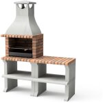Maestro ferretero - movelar - barbecue pr�fabriqu� � bois et charbon de bois mod�le pack 1 ragusa (gris ...