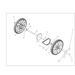 Moyeu de roue original emak pb0302030014