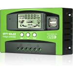 Mppt 100a contrleur de charge solaire 12v 24v auto, rgulateur charge solaire 100a mppt avec sonde tempratur ...