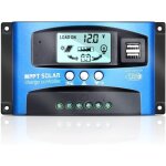 Mppt 30a contrleur de charge solaire, 12v 24v identification automatique, 30a rgulateur panneau solaire ...