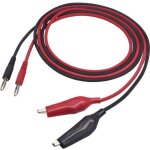 Msl - 100 cordon de mesure m�le 4 mm 1. 00 m noir, rouge 1 pc(s) - voltcraft