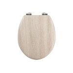 Abattant wc mdf effet bois - charnières inox msv Abattant wc mdf effet bois - charnières inox msv