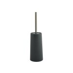Brosse wc avec support pp & inox gris anthracite - msv