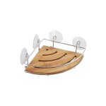 Etagère d'angle de douche à ventouses chromé msv Etagère d'angle de douche à ventouses chromé msv