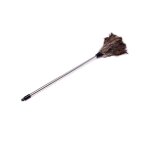 Msv - plumeau en plumes d'autruche manche inox - grand