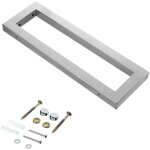 Mucola - 50cm support de lavabo en acier inoxydable console plaque