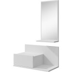 Muebles bonitos - meuble d'entrée 1 tiroir avec miroir console d'entrée vestiaire finition en couleur ... Muebles bonitos - meuble d'entrée 1 tiroir avec miroir console d'entrée vestiaire finition en couleur ...