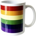 Mug en c�ramique arc - en - ciel pride 350 ml