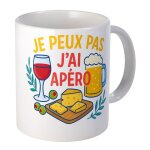 Mug en c�ramique je peux pas j'ai ap�ro ? 35 cl