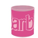 Mug en cramique - logo barbie rose fluo - 350ml