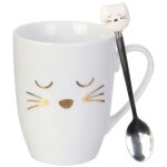 Mug chaton avec cuillère 350 ml Mug chaton avec cuillère 350 ml