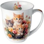 Mug chatons en porcelaine fine 400 ml