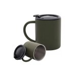 Mug isotherme en acier fermé 250 ml vert pour les déplacements au travail Mug isotherme en acier fermé 250 ml vert pour les déplacements au travail