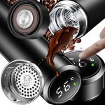 Mug isotherme intelligent avec led 500 ml pour caf, th, portable