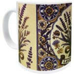 Mug lavande parfum de provence en cramique blanche