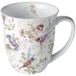 Mug oiseaux du jardin en porcelaine fine 400 ml