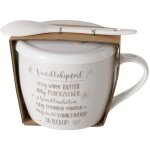 Mug en porcelaine avec couvercle et cuillère, bakery, 600 ml Mug en porcelaine avec couvercle et cuillère, bakery, 600 ml