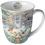 Mug en porcelaine fine oiseaux d'hiver ? 0, 4 litre Mug en porcelaine fine oiseaux d'hiver ? 0, 4 litre