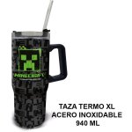 Mug thermos xl of acier inoxydable of 940 ml of minecraft