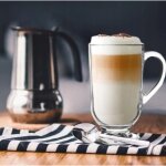 Mug en verre sur pied verona 310 ml Mug en verre sur pied verona 310 ml