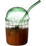 Mug en verre pour th� au lait, mug � caf� en verre transparent, mug en mousse, mug pot � lait, verre ...