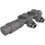 Multiblock - kit de raccordement pour radiateurs avec robinet thermostatique, bloc de robinetterie, accessoire ...