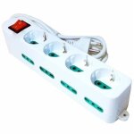 Multiprise 12 prises avec 4 prises schuko et interrupteur de s�curit� - ymyny