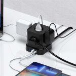 Multiprise cube 9 - en - 1 avec usb, 5 prises avec 4 ports usb, prise avec interrupteur, parasurtenseur ...