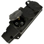 Multiprise �tanche en caoutchouc 3x prises schuko type f ip54 noir 220. 000. 301 horoz