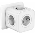 Multiprise murale cube 5 en 1 avec protection contre les surcharges&parasurtenseurs, multiprise cube ...