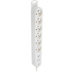 Multiprise parafoudre iota 6x16a + interrupteur - blanc - zenitech