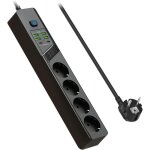 Multiprise parasurtenseurs usb 4 prises avec 4 ports usb a + 2 ports usb c chargeur multiprises parafoudre ...