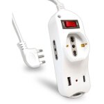 Multiprise v - tac 1, 5 m 2 prises lat�rales 10 / 16 a 1 prise frontale 10 / 16 a schuko 2 ports usb