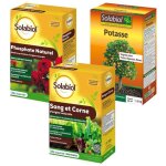 Multitanks - trio engrais solabiol : azote, potasse et phosphore pour votre jardin
