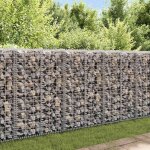 Maisonchic - mur � gabion, cloison de s�paration avec couvercles acier galvanis� 20 x 20 x 100 cm psgh29334 ...