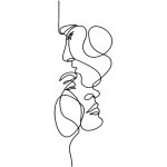 Mur m�tallique art minimaliste ligne murale abstraite fer sculpture moderne d�coration salon maison salle ...