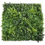 Mur v�g�tal artificiel feuillage �l�gant premium 100x100 cm