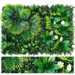 Mur v�g�tal artificiel, haie artificielle, cl�ture brise - vue avec protection uv, toile de fond en verdure ...