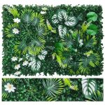 Mur v�g�tal artificiel, haie artificielle, cl�ture brise - vue avec protection uv, toile de fond en verdure ...