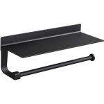 Mural essuie tout distributeurs d�rouleur essuie tout aluminium, porte - papier de cuisine noir