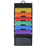 Mural organisateur de fichiers à suspendre, trieur mural porte revue a4 présentoir, pliable en plastique ... Mural organisateur de fichiers à suspendre, trieur mural porte revue a4 présentoir, pliable en plastique ...