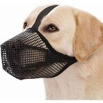 Museli�re pour chien, 1 museli�re r�glable en maille souple, masque respirant pour �viter de manger les ...