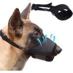 Museli�re pour chien en maille douce et respirante, museli�re pour chiens, reglable, respirable, souple, ...