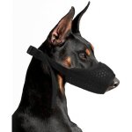 Museliere chiens, museli�re en nylon r�glable, souple boucle maille tissu, respirante, emp�che de manger, ...