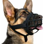 Museli�re pour chien, museli�re en silicone pour petits, moyens et grands chiens, museli�re en cage souple ...