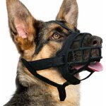 Museli�re pour chien, museli�re en silicone pour petits, moyens et grands chiens, museli�re en cage souple ...