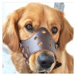 Museli�re en cuir pour chien, anti - aboiement, adapt�e aux chiens de grande, petite et moyenne taille, ...